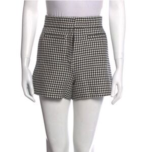 Sandro Houndstooth Print Shorts